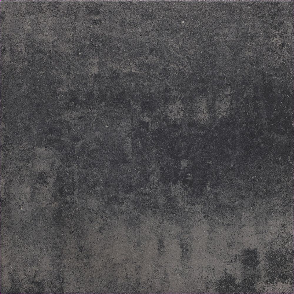 Terrastegel (60x60x4) grijs/zwart