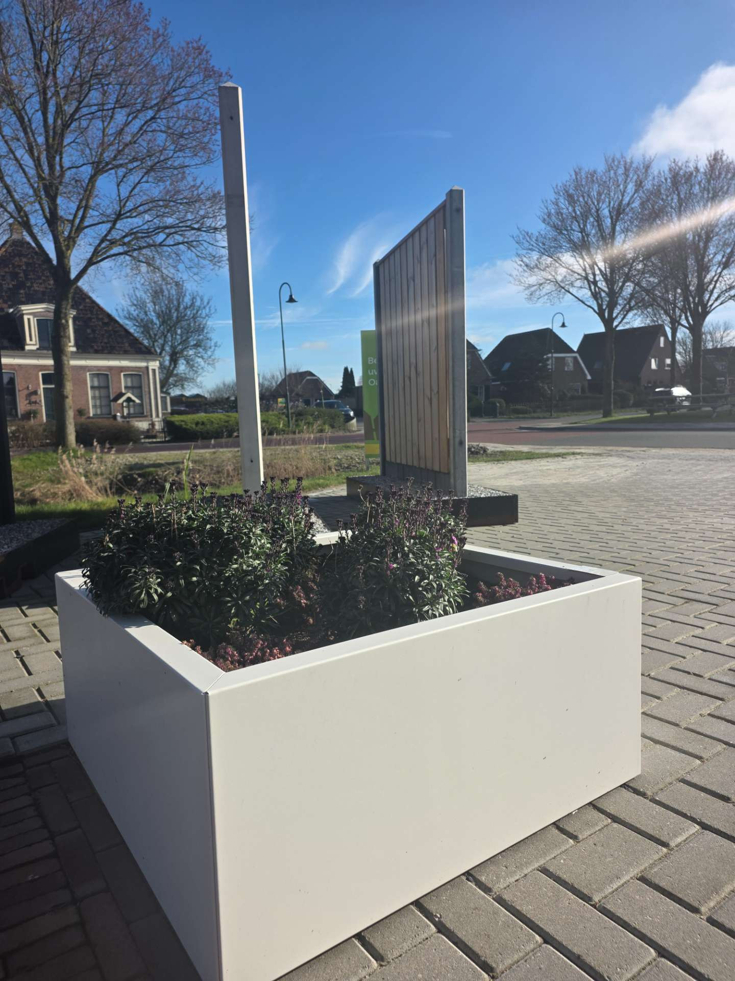 Bloembak wit (120x120x40)