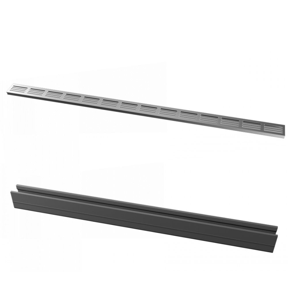 Ultra drain silverline watergoot 120 cm incl. rooster