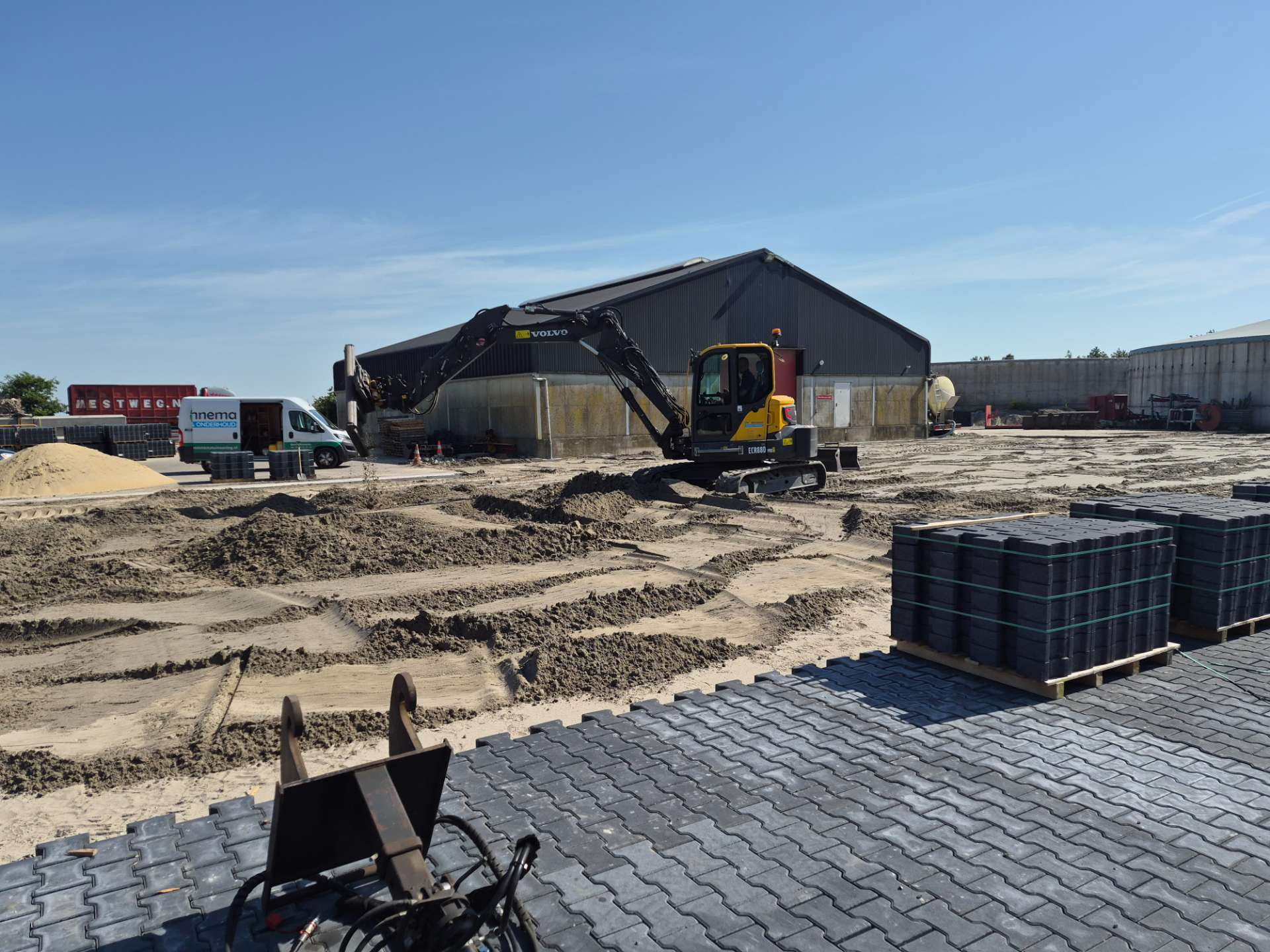 Straten bedrijfsterrein