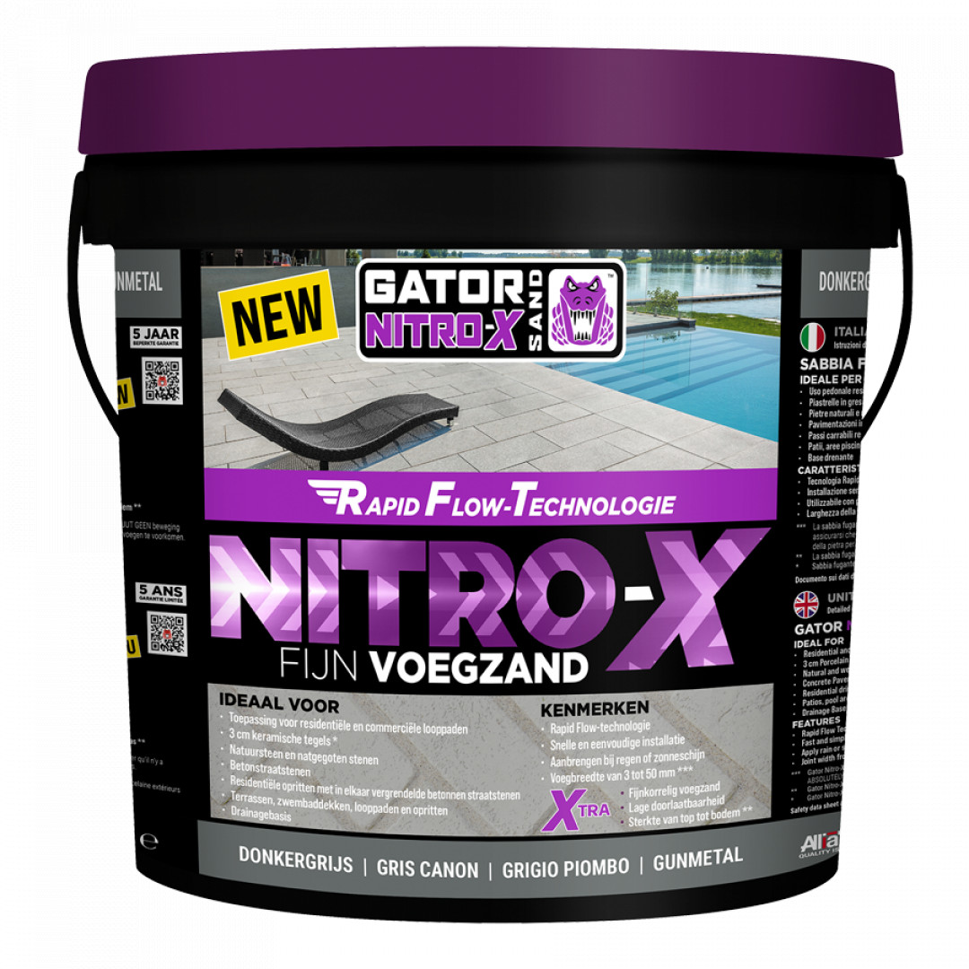 Nitro X 12,5 KG (donkergrijs)